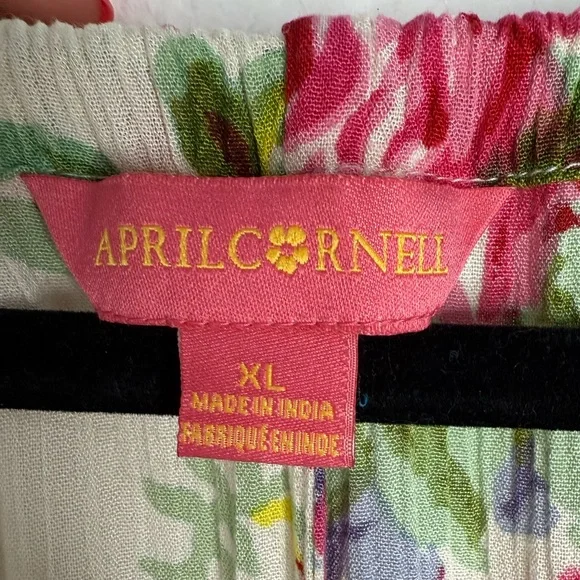 April Cornell Cream Floral Maxi Dress - Picture 4 of 6